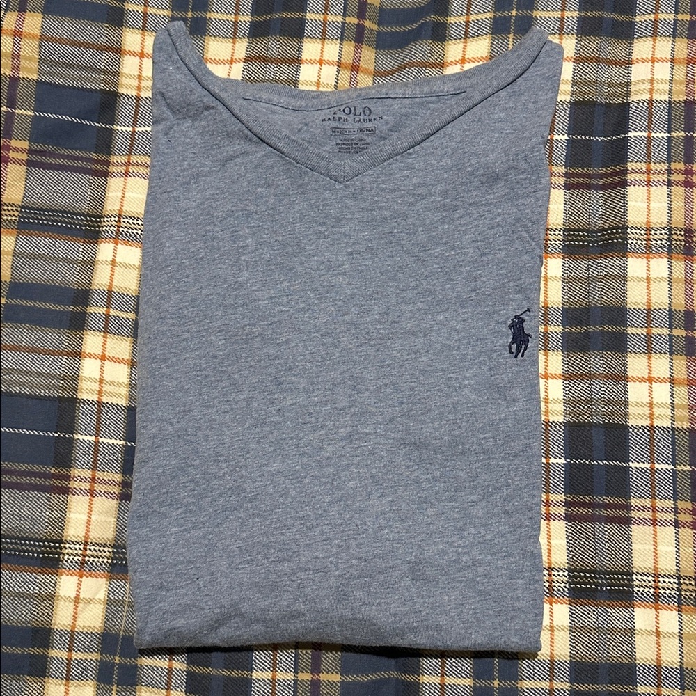 Polo by Ralph Lauren blue V-Neck Tee